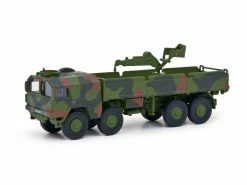 Schuco MAN 10t GL flecktarn mit Kran 1:87