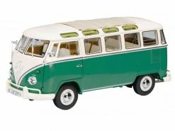 Schuco VW Bus T1b Samba Grün / Weiss 1:18