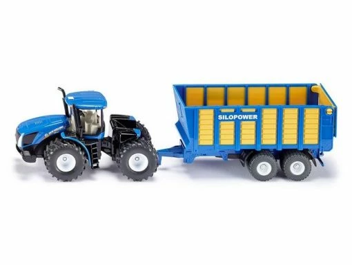 Siku Traktor New Holland T9.560 mit Silagewagen 1:50 -Die Cast Modelle Verkäufe 198648177 xxl