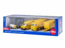 Siku Logistik Set Die Post mit Gabelstapler, LKW und Van