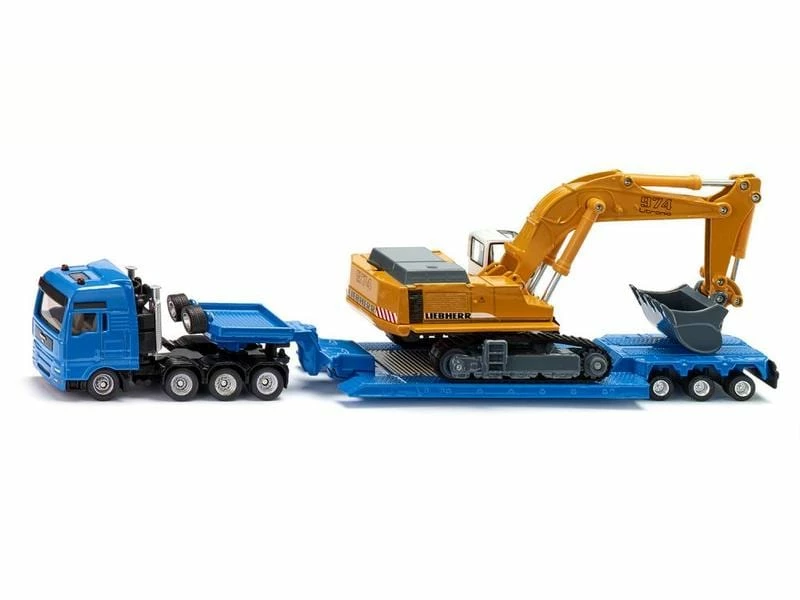 Siku MAN TG-A Schwertransporter mit Liebherr Bagger 1:87 3 Siku MAN TG-A Schwertransporter mit Liebherr Bagger 1:87