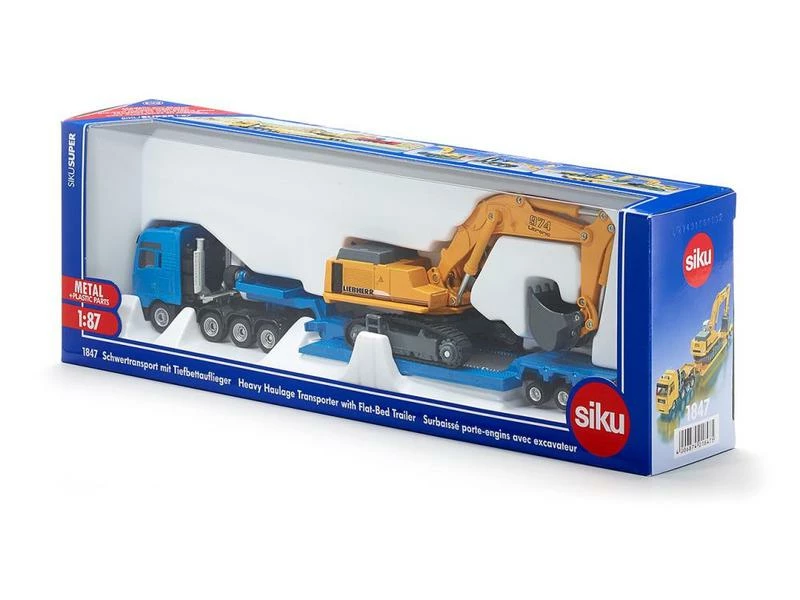 Siku MAN TG-A Schwertransporter mit Liebherr Bagger 1:87 10 Siku MAN TG-A Schwertransporter mit Liebherr Bagger 1:87 – Bild 8