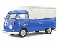 Solido Nutzfahrzeug VW T1 Pritsche/Plane Blau 1:18