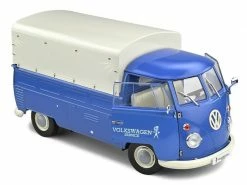 Solido Nutzfahrzeug VW T1 Pritsche/Plane Blau 1:18 -Die Cast Modelle Verkäufe 207667856 xxl