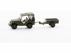 ACE Willys M38A1 Armee Jeep mit Aebi Gelpw Anhänger 68 1:87 -Die Cast Modelle Verkäufe 212049119 xxl