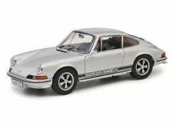 Schuco Sportwagen Porsche 911S Coupé, Silber 1:18