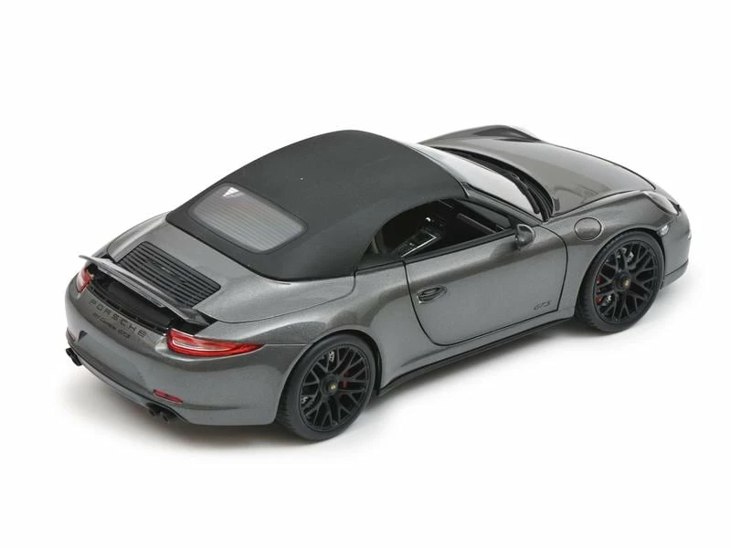 Schuco Sportwagen Porsche 911 Carrera GTS Cabrio, Grau 1:18 5 Schuco Sportwagen Porsche 911 Carrera GTS Cabrio, Grau 1:18 – Bild 3