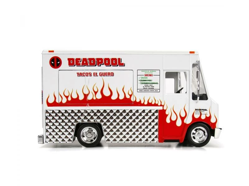 Jada Toys Lieferwagen Marvel Deadpool Foodtruck 1:24 10 Jada Toys Lieferwagen Marvel Deadpool Foodtruck 1:24 – Bild 8