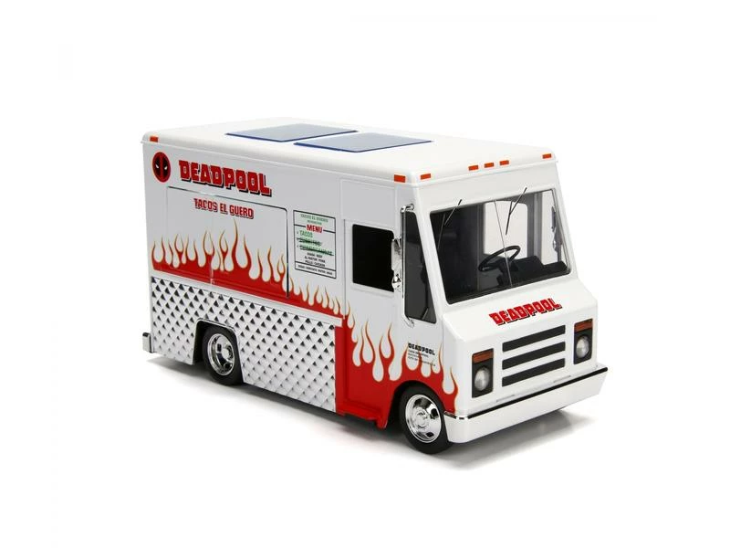 Jada Toys Lieferwagen Marvel Deadpool Foodtruck 1:24 11 Jada Toys Lieferwagen Marvel Deadpool Foodtruck 1:24 – Bild 9