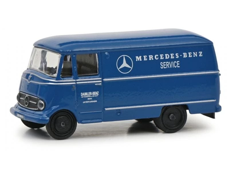 Schuco Lieferwagen Mercedes Benz L319 Kasten, Blau 1:87 3 Schuco Lieferwagen Mercedes Benz L319 Kasten, Blau 1:87