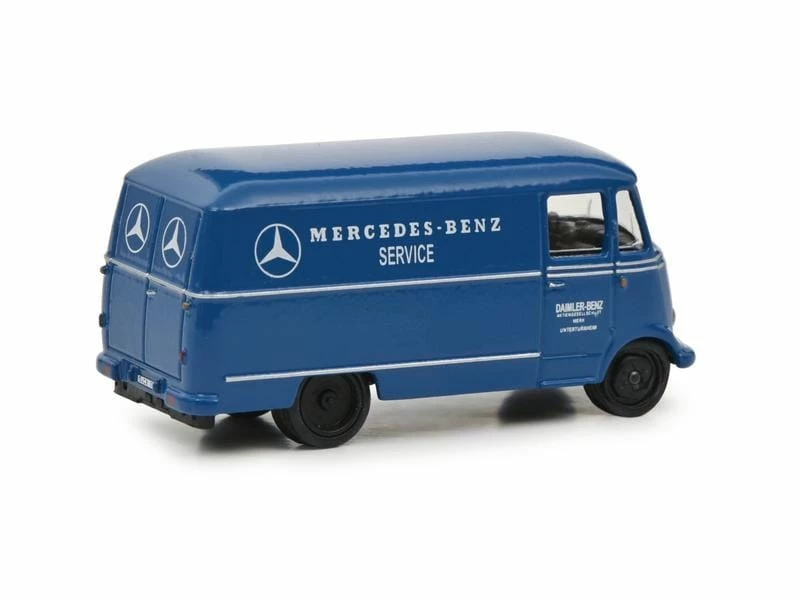 Schuco Lieferwagen Mercedes Benz L319 Kasten, Blau 1:87 4 Schuco Lieferwagen Mercedes Benz L319 Kasten, Blau 1:87 – Bild 2